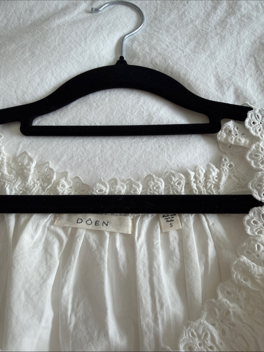 Doen Cream Eyelet Lace Tank Top - Picture 5 of 5